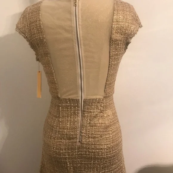 Alice + Olivia Gold Mini Dress - Picture 6 of 8